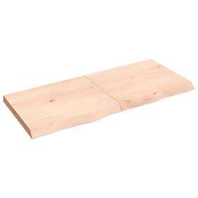 vidaXL Hyllplan 140x60x6 cm obehandlad massiv ek 363587