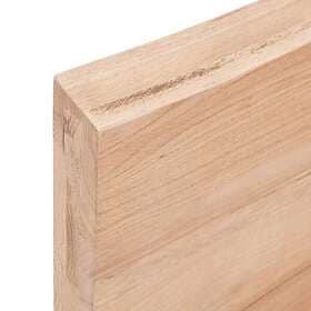 vidaXL Hyllplan ljusbrun 140x50x6 cm behandlad massiv ek 363705