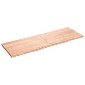 vidaXL Hyllplan ljusbrun 180x60x4 cm behandlad massiv ek 363722