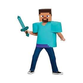 Classic DISGUISE Steve Minecraft Halloween Costumes for Kids Size Unisex childre
