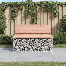 vidaXL Garden Bench gabion-design 103x70x65 cm solid douglas fir 834375