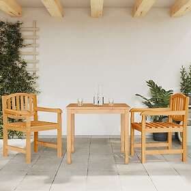 vidaXL Trädgårdsstolar 2 st 58x59x88 cm massiv teak 364407