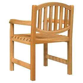 vidaXL Trädgårdsstolar 8 st 58x59x88 cm massiv teak 3157906