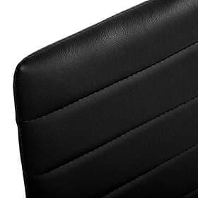TecTake 4 Kitchen Chairs Faux Leather Black