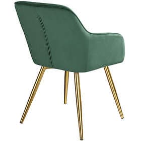 TecTake Marilyn Armchair (gold dark green/gold)