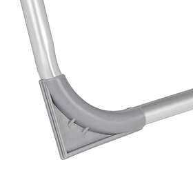 TecTake Set med 2 trädgårdsstol Jana i aluminium med nackkudde och fotstöd grå