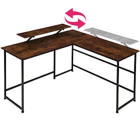 TecTake Desk Melrose Industrial Dark Wood