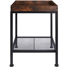 TecTake Bedside Table Rochester Industrial Dark Wood