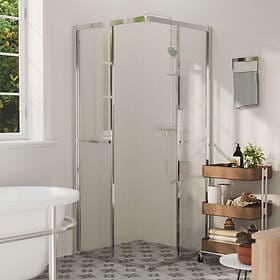 vidaXL 150758 Shower Wall ESG 80x80x180cm