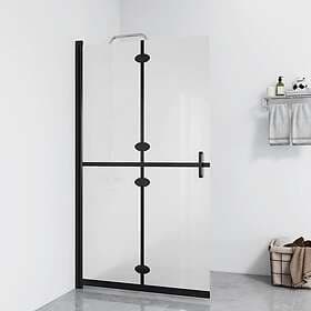 vidaXL Foldable Shower Wall Frosted ESG 70x190cm 151192