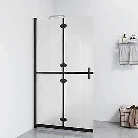 vidaXL Foldable Shower Wall Frosted ESG Glass 90x190cm 151194