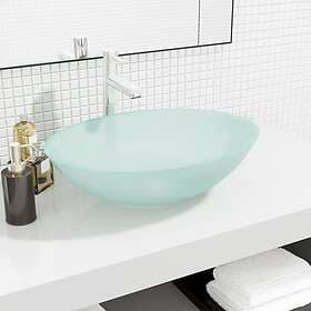 vidaXL Handfat glas 50x37x14 cm frostat 345243