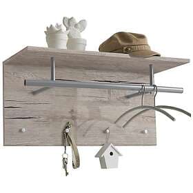 vidaXL Wall Mounted Coat Rack Sand Oak 72x29.3x34.5cm
