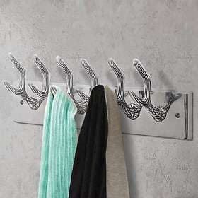 vidaXL Kroklist 4 st silver aluminium 278753