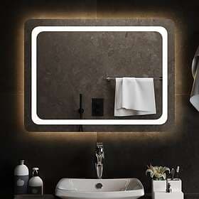vidaXL Bathroom Mirror LED 80x60 cm 151787