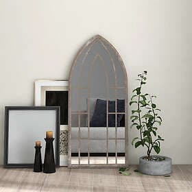 vidaXL Mirror sandfärgad 100x45 cm järn för inomhusbruk 3093523