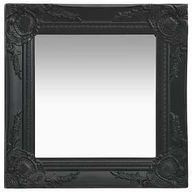 vidaXL Wall Mirror Baroque Style 40x40cm Black 320307