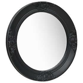 vidaXL Wall Mirror Baroque Style 50cm Black 320347