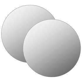 vidaXL Wall Mirrors 2 pcs 60cm Round Glass 3051628
