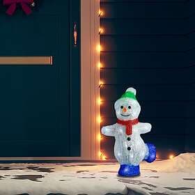 vidaXL 328788 Snowman Christmas Decoration with LED Lighting Indoor/Outdoor