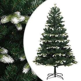 vidaXL Artificial Tree Snowy Hinged 180cm