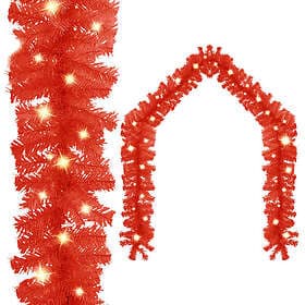 vidaXL 329197 Christmas Garland with LED Lights 20m