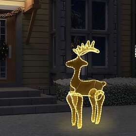 vidaXL 289976 Reindeer Christmas Decoration Mesh 306 LED 60x24x89cm