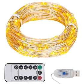 vidaXL Ljusslinga med 300 LED varmvit 30 m 330049