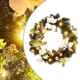 vidaXL 321518 Christmas Wreath with LED lights 60cm