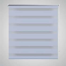 vidaXL Rullgardin randig vit 70 x 120 cm transparent 240194