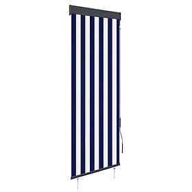 vidaXL Roller Blind Outdoor 60x250 cm Blue and White 145943