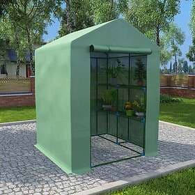 vidaXL Greenhouse 143x143x195 cm (Steel)