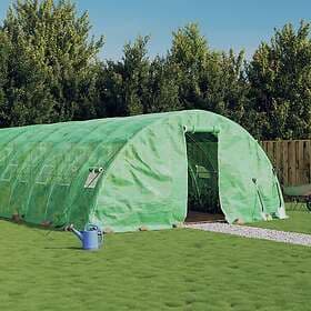 vidaXL Växthus med stålram grön 50 m² 10x5x2.3 m 3188086