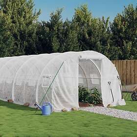 vidaXL Greenhouse 36 m² (Steel/White)