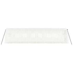 vidaXL Växthus med stålram vit 16 m² 8x2x2 m 3188030
