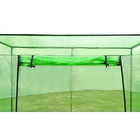 vidaXL Växthus stålram PVC 40617