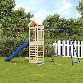 vidaXL Lekplats massiv furu 3156973