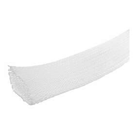 MicroConnect Polyester Expandable Cable Sleeve 20mm, 50m, White