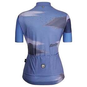 Santini Watt Indoor Short Sleeve Jersey Blå L Women's