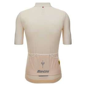 Santini Mj Mont Ventoux Short Sleeve Jersey Beige M Man