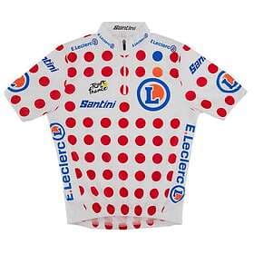 Santini Tour De France Overall Leader 2022 Short Sleeve Jersey Vit 5 Years