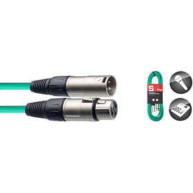 Stagg 1xXLR Ma > Fe 6m Green