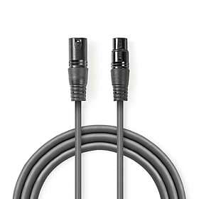Nedis DMX Cable 3-Pin Dark Grey 1m