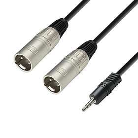 Adam Hall 3.5mm Ma > 2 x XLR male 1 m