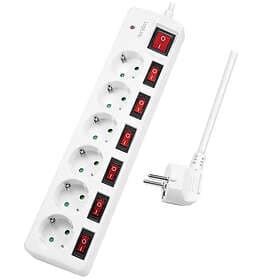 LogiLink LPS250 6-Way White