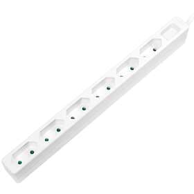 LogiLink LPS231 Slim 6-Way 1.5m White