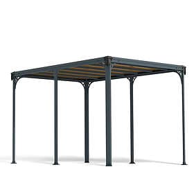 Palram Milano Pavilion 4.3x3m Anthracite Grey