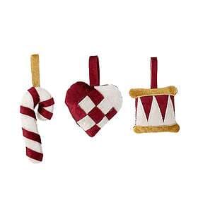 Bloomingville Velua Christmas Ornament 3-pack