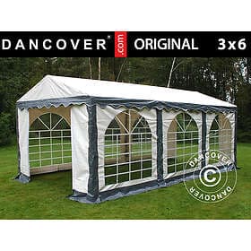 Dancover Partytält Festtält Original 3x6m PVC, Grey/Vit