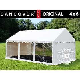 Dancover Partytält Festtält Original 4x6m PVC, Panorama, Vit